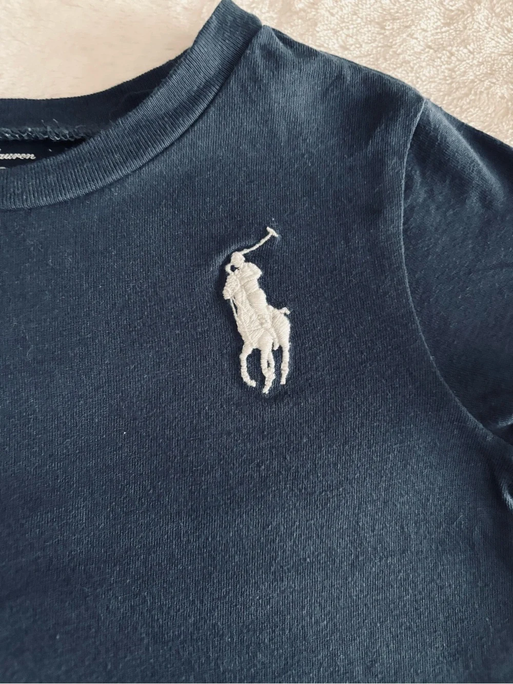 Ralph Lauren Navy Short Sleeve Polo Pony Tee